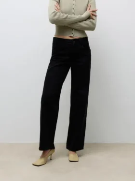 Awrena Mid Rise Wide Leg Fit -farkut