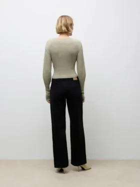 Awrena Mid Rise Wide Leg Fit -farkut