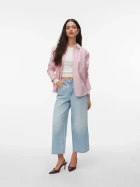 Awsienna High Rise Cropped Fit -farkut
