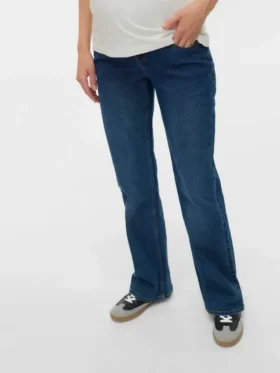 Leveälahkeiset, keskikorkeat bootcut-farkut