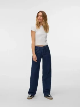 Snrancy Low Rise Wide Leg Fit -farkut