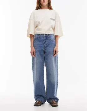 Topshop Mid Rise Loose Fit -farkut