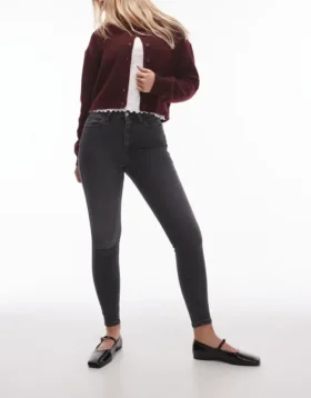 Topshopin korkeavyötäröiset skinny-fitti-farkut