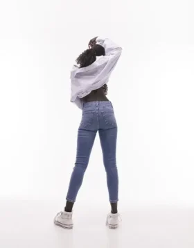 Topshopin korkeavyötäröiset skinny-fitti-farkut