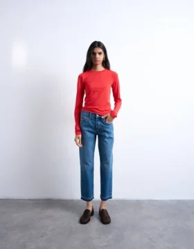 Tsrunway Mid Rise Straight Fit -farkut