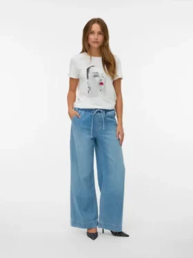 Vmallison Mid Rise Wide Leg Fit -farkut