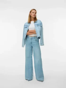 Vmannet Mid Rise Wide Leg Fit -farkut