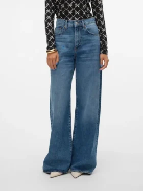 Vmelina Super High Rise Wide Leg Fit -farkut