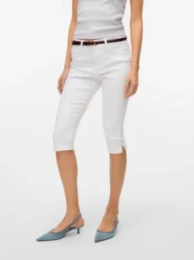Vmelly Mid Rise Slim Fit -caprihousut