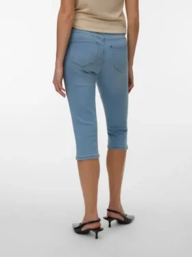 Vmelly Mid Rise Slim Fit -caprihousut