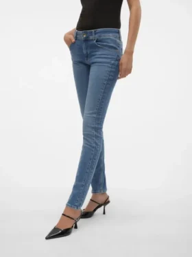 Vmempower Mid Rise Skinny Fit -farkut