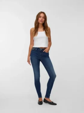 Vmflash Mid Rise Skinny Fit -farkut
