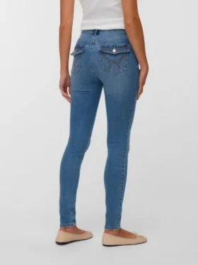Vmflash Mid Rise Skinny Fit -farkut