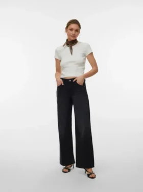 Vmhallie Low Rise Wide Fit – lyhennetyt farkut