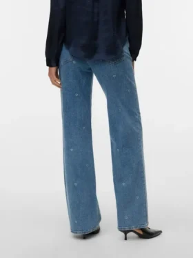 Vmtessa High Rise Wide Leg Fit -farkut